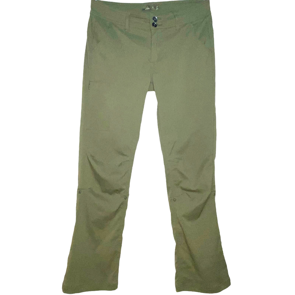 prAna Slate Green Convertible Cargo Hiking Pant sz 8P